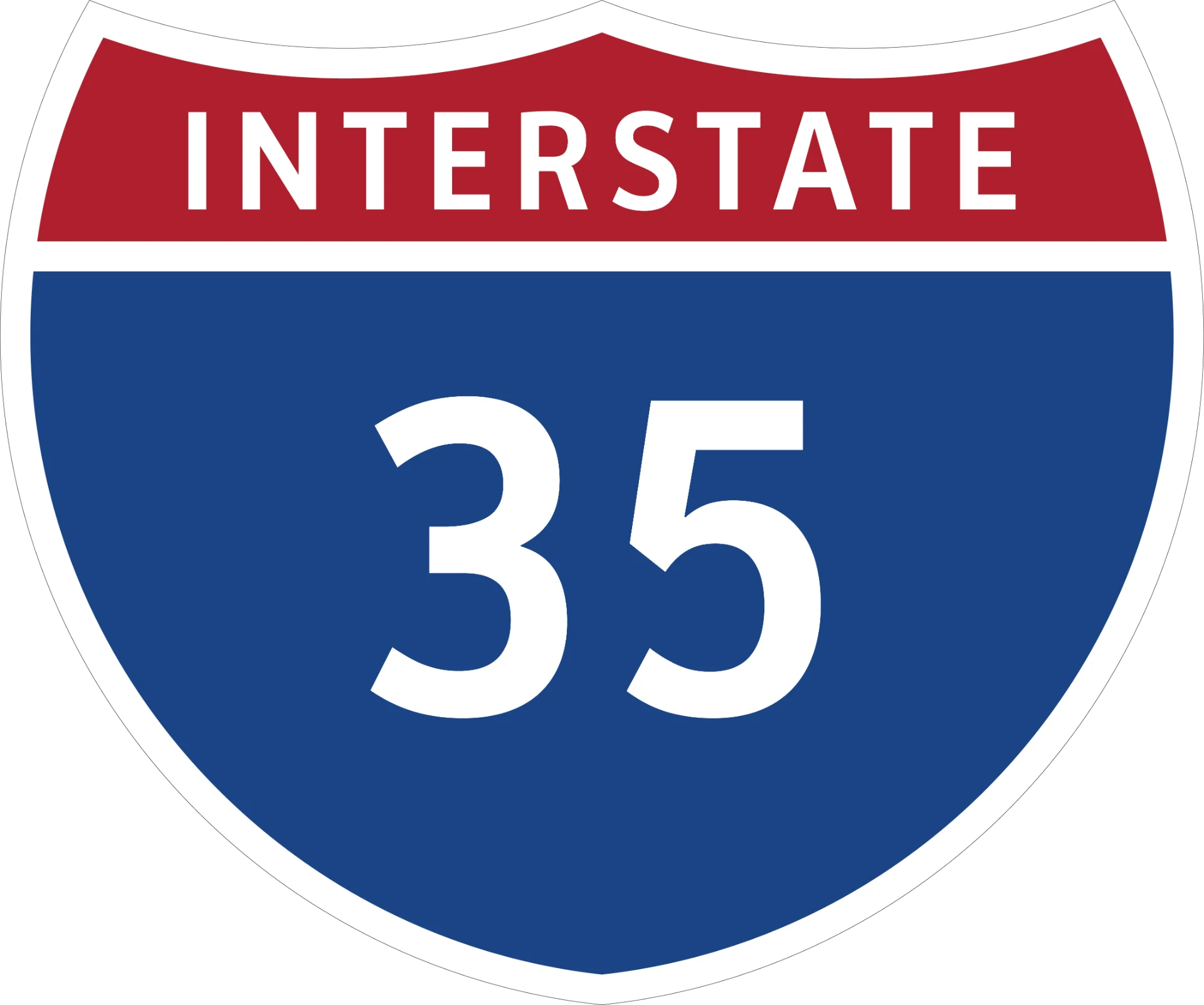 Interstate 35 Texas highway shield